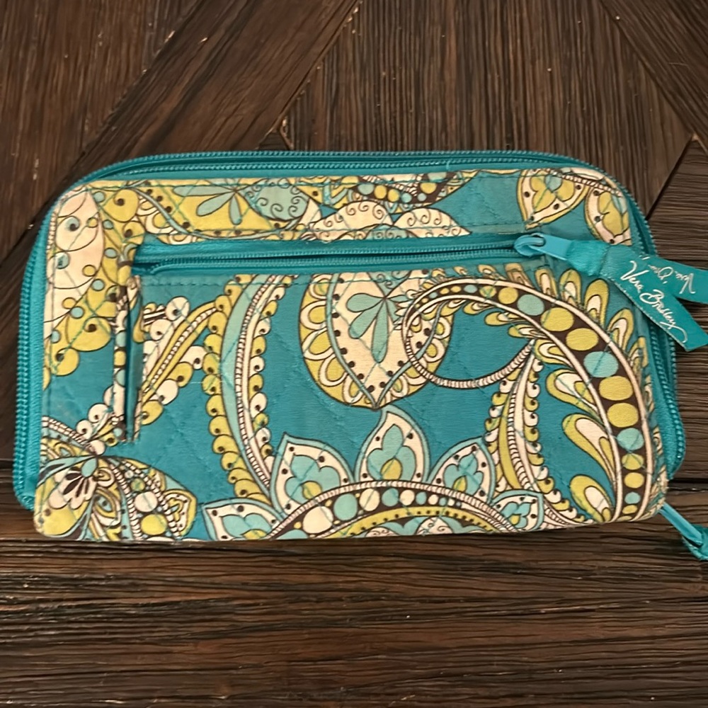 Green and blue Vera Bradley Wallet